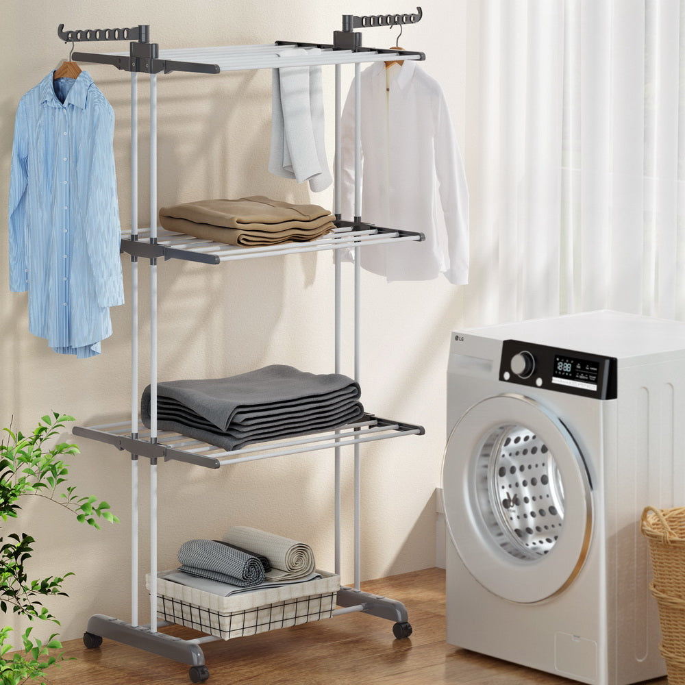 Artiss Clothes Airer Drying Rack 173cm Coat Hanger Foldable