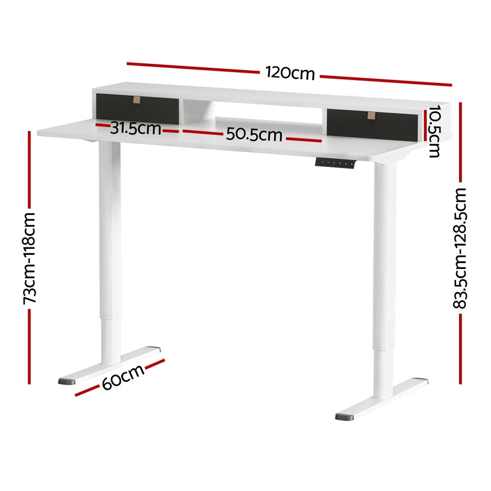 Artiss Electric Standing Desk Sit Stand Desks 120CM - 0