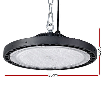 Leier LED High Bay Lights 200W UFO Industrial Workshop Warehouse Factory Lamp - 0