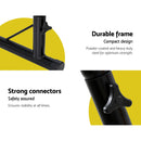 Gardeon Hammock Chair with Steel Stand Armrest Outdoor Hanging Grey-7