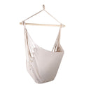 Gardeon Hammock Chair Outdoor Camping Hanging Hammocks Cushion Pillow Cream-3