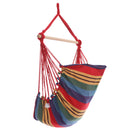 Gardeon Hammock Chair Outdoor Camping Hanging Hammocks Cushion Pillow Rainbow-3