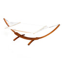 Gardeon Hammock Bed Outdoor Camping Garden Timber Hammock with Stand-1