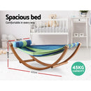 Gardeon Hammock Bed Outdoor Camping Kids Timber Hammock Rocking-6