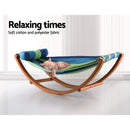 Gardeon Hammock Bed Outdoor Camping Kids Timber Hammock Rocking-7