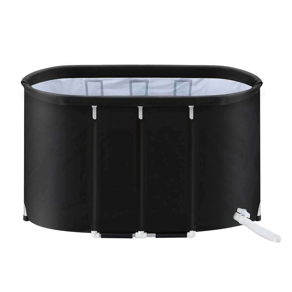 Weisshorn Portable Ice Bath Tub 120x70X70CM Inflatable Cold Water Folding Bathtub Spa Massage - 0