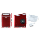 DEVANTi Portable Ice Cube Maker Machine 2L Home Bar Benchtop Easy Quick Red-2