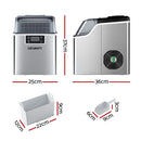 Devanti 20kg Ice Maker Machine Stainless Steel-2