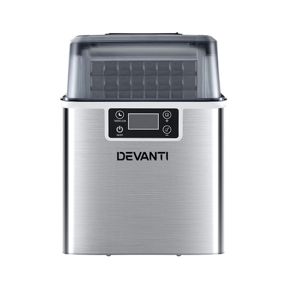Devanti 20kg Ice Maker Machine Stainless Steel