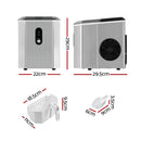 Devanti 12kg Ice Maker Machine w/Scoop Holder Silver-2