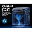 Devanti Portable Ice Maker Machine Ice Cube Tray 12kg Bar Countertop Black-6