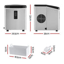 Devanti 3.2L Stainless Steel Portable Ice Cube Maker-2
