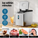Devanti 3.2L Stainless Steel Portable Ice Cube Maker-4