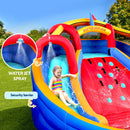 Kids Inflatable Pool Water Slide Cannon Splash Park Toss Game 408X386CM-4