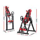Everfit Inversion Table Gravity Exercise Inverter Back Stretcher Home Gym Red-3
