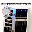 Artiss Jewellery Cabinet Mirror Free Standing-7