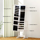 Artiss Jewellery Cabinet Mirror Free Standing-8