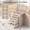 Embellir Jewellery Box 6 Layer Organiser Large Display Case Storage-5