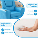 Keezi Kids Recliner Chair PU Leather Sofa Lounge Couch Children Armchair Blue-6