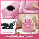 Keezi Kids Recliner Chair PU Leather Sofa Lounge Couch Children Armchair-7