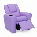Keezi Kids Recliner Chair PU Leather Sofa Lounge Couch Children Armchair Purple-3