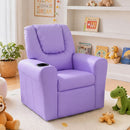 Keezi Kids Recliner Chair PU Leather Sofa Lounge Couch Children Armchair Purple-9