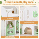 Keezi Kids Slide Swing Set Basketball Hoop Ring Football Outdoor Toys 140cm Green-7