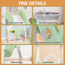 Keezi Kids Slide Swing Set Basketball Hoop Ring Football Outdoor Toys 140cm Green-9