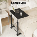 Artiss Laptop Desk Table Adjustable 60CM Black-4