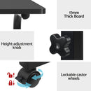 Artiss Laptop Desk Table Adjustable 60CM Black-6