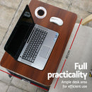 Artiss Laptop Desk Table Adjustable 60CM Dark Wood-8