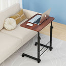 Artiss Laptop Desk Table Adjustable 60CM Dark Wood-10