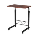 Artiss Laptop Desk Table Adjustable 60CM Dark Wood-3