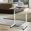 Artiss Laptop Desk Table Adjustable 60CM Light Wood-9