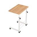 Artiss Laptop Desk Table Adjustable 60CM Light Wood-1