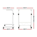 Artiss Laptop Desk Table Adjustable 60CM White-2