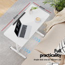 Artiss Laptop Desk Table Adjustable 80CM White-4