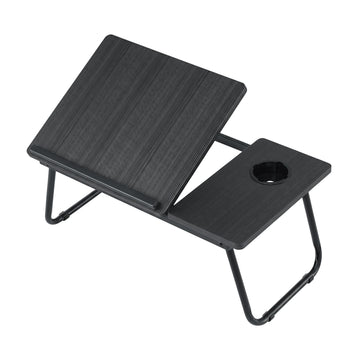 Artiss Laptop Desk Bed Table Foldable Portable Desktop Black - 0