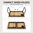Artiss Laptop Desk Bed Table Foldable Portable Desktop Black-7