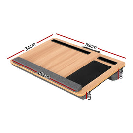 Artiss Lap Desk Laptop Desks Portable w/ Wrist-rest Phone Slot Mouse Pad 55CM - 0