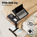 Artiss Laptop Desk Table Fan Cooling Black 60CM-4