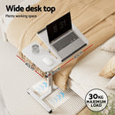 Artiss Laptop Desk Table Fan Cooling White 60CM-5