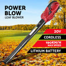Giantz 20V Cordless Leaf Blower Garden Lithium Electric Battery Nozzles 2-Speed-2