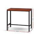 Artiss Alex Bar Table 100CM Rectangular-2