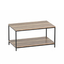 Artiss Coffee Table Rectangular 93CM Walnut Olin-1