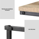 Artiss Coffee Table Side Table Walnut Anika-6