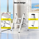 Giantz 2 Step Ladder Multi-Purpose Folding Aluminium Light Weight Platform-5