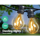 77m LED Festoon String Lights Outdoor Christmas Decorations Wedding Garden Party-3
