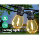 77m LED Festoon String Lights Christmas Decorations Wedding Party Outdoor Garden-3