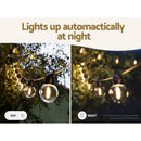 17m Solar Festoon Lights Outdoor LED String Light Christmas Wedding Decor-5